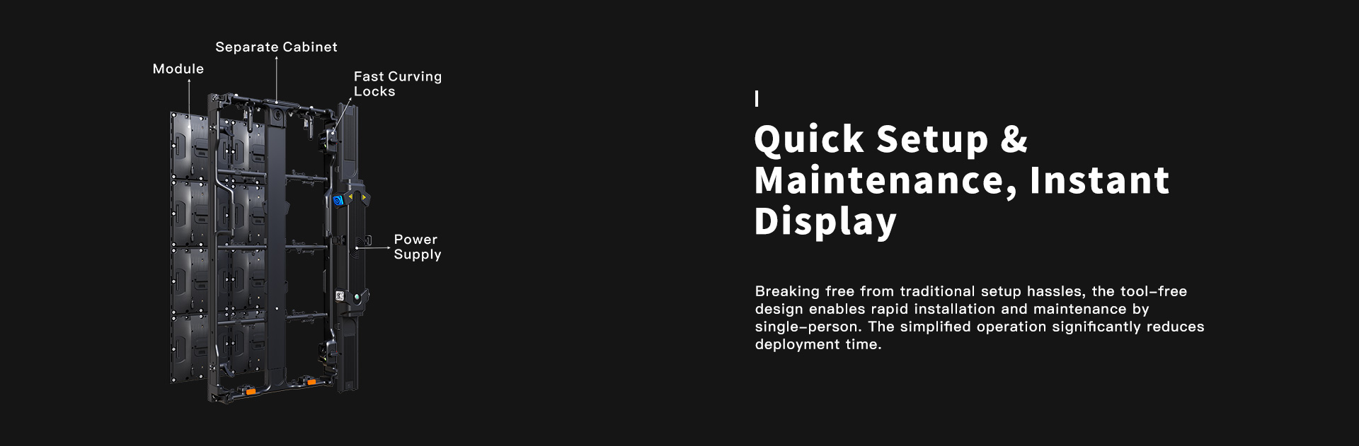 fabulux indoor led display for easy installation