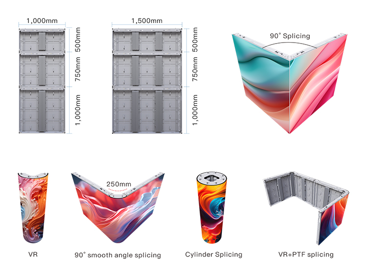 seamless spilicing led display screen