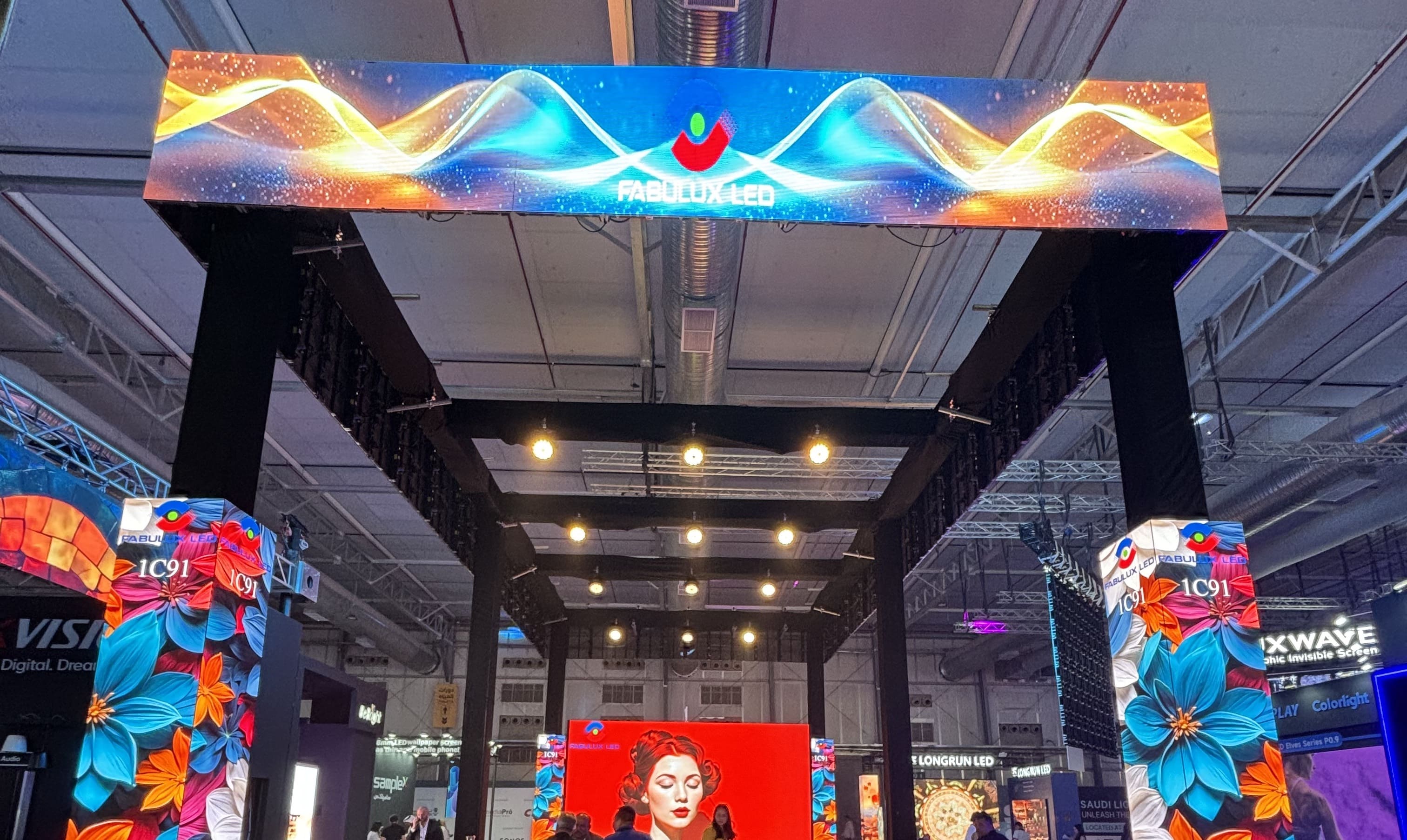 Transparent led screen shutter design