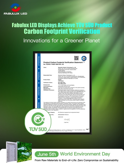 Fabulux Obtains TÜV SÜD Product Carbon Footprint Certification