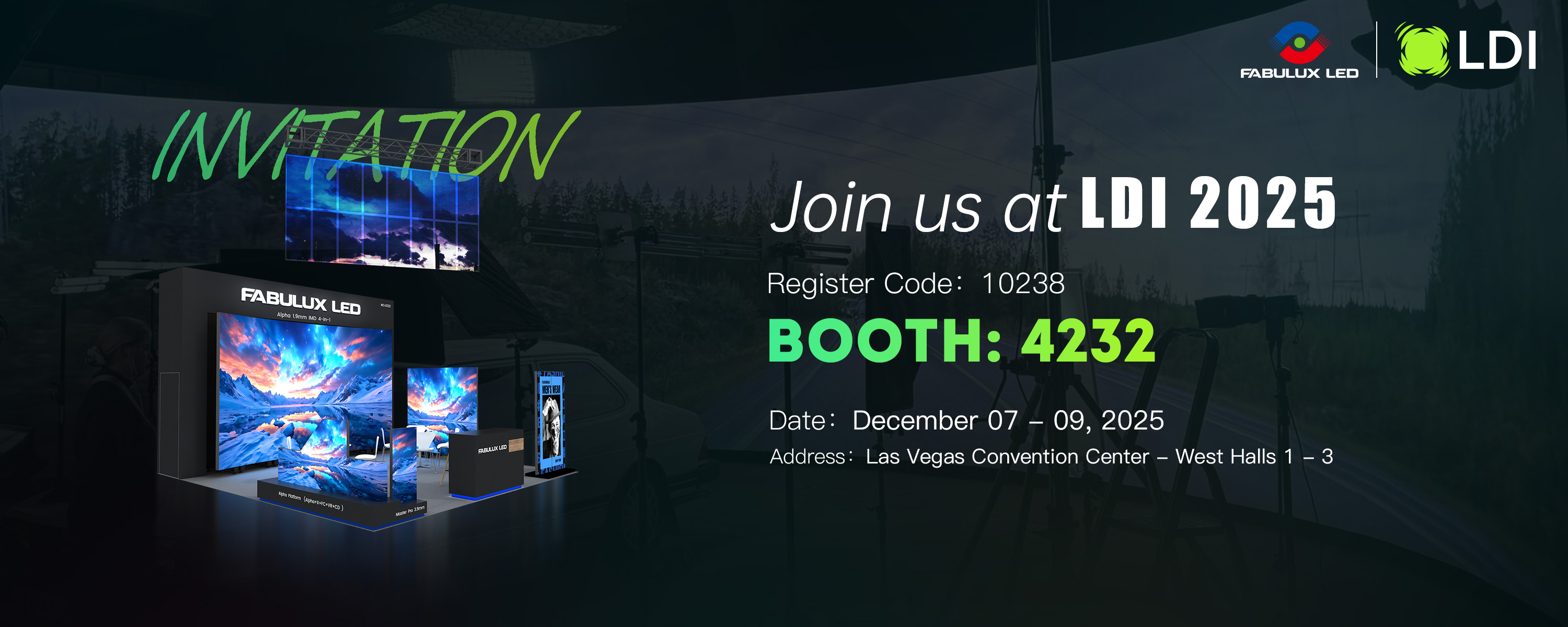 Join Fabulux Booth #4232 at LDI Show