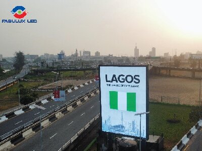 Nigeria outdoor traffic advertising large screen
