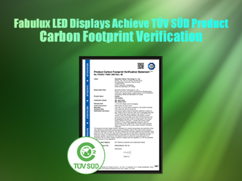 Fabulux Obtains TÜV SÜD Product Carbon Footprint Certification