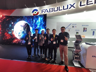 Fabulux P1.8 Master 4 in 1 Indoor Rental LED Display Illuminates on ISE 2020 